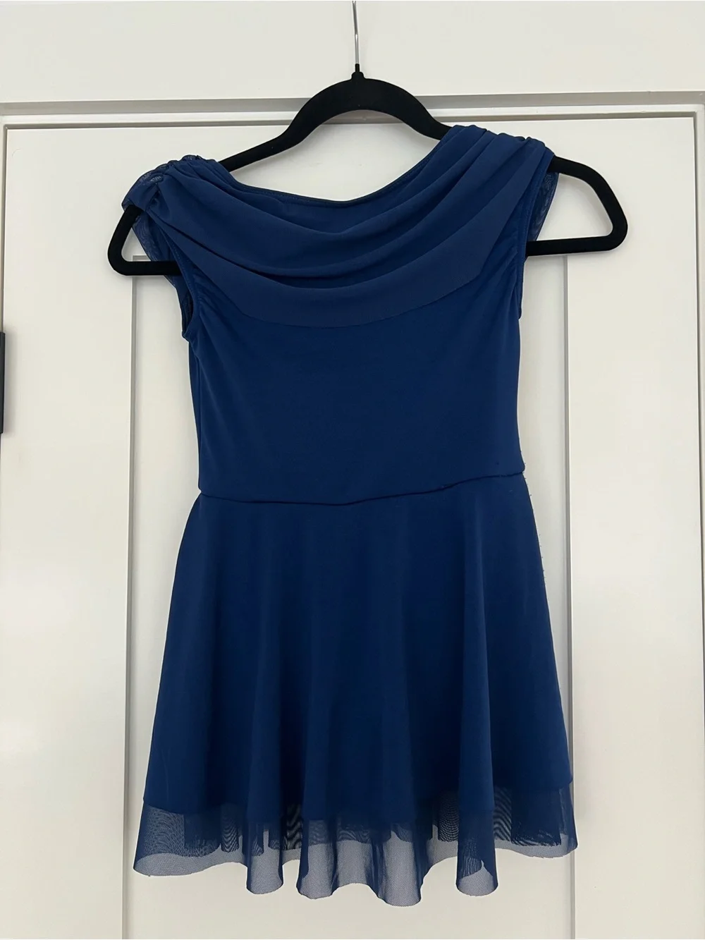 Weissman Coppelia Navy Blue Cap Sleeve Lyrical Dance Dress MC 13354